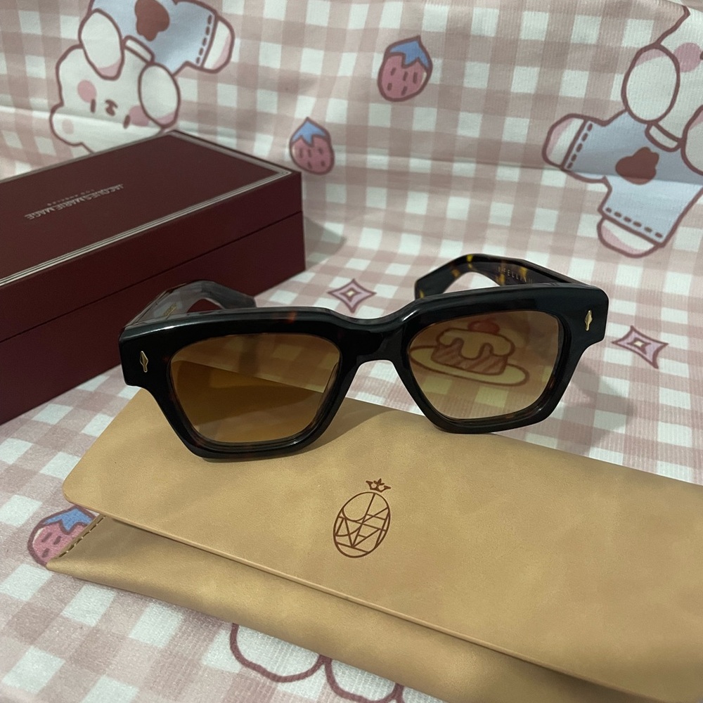 Jacques Marie Mage Men's Square-Frame Gradient Brown Sunglasses